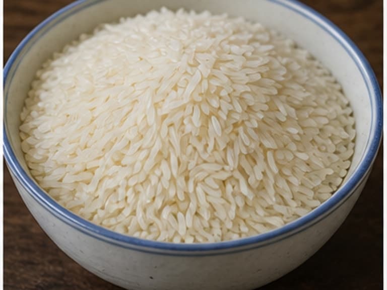 茉莉香米AI 拟真教学图：真实食材照片：必须是 茉莉香米 / jasmine rice 本身，最好体现按净重称量，烹饪前单独备好。；不能用成品菜、插画或普通替代品。