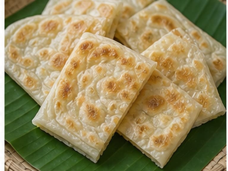面饼AI 拟真教学图:真实食材照片:必须是 面饼 / roti flatbread 本身,最好体现按净重称量,烹饪前单独备好。;不能用成品菜、插画或普通替代品。