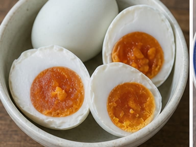 咸蛋AI 拟真教学图：真实食材照片：必须是 咸蛋 / salted egg 本身，最好体现按净重称量，烹饪前单独备好。；不能用成品菜、插画或普通替代品。