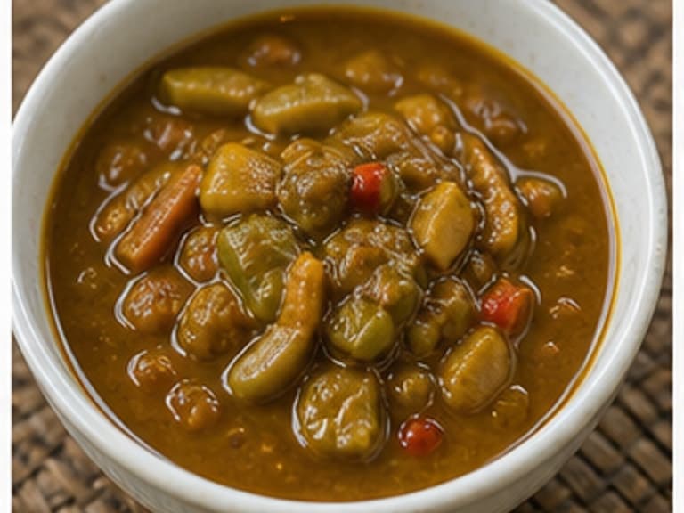 鱼肚咖喱AI 拟真教学图：真实食材照片：必须是 鱼肚咖喱 / tai pla curry 本身，最好体现按净重称量，烹饪前单独备好。；不能用成品菜、插画或普通替代品。