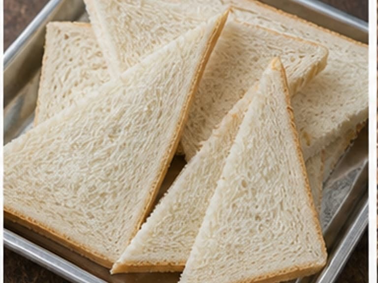 吐司AI 拟真教学图：真实食材照片：必须是 吐司 / toast bread 本身，最好体现按净重称量，烹饪前单独备好。；不能用成品菜、插画或普通替代品。