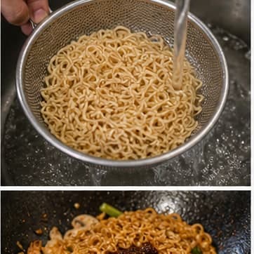 爆香基础香料AI 拟真教学图：真实烹饪过程照片：必须表现“爆香基础香料”。画面应对应动作：加入蒜、香茅、咖喱酱或红葱头，炒/煮到香气释放。；加入材料：蒜；视觉标准：香味明显，颜色略变深。