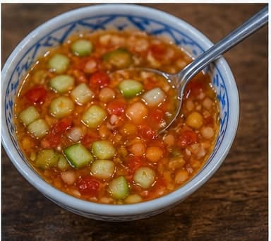 最后校味AI 拟真教学图：真实烹饪过程照片：必须表现“最后校味”。画面应对应动作：根据辣度 1/5 调整酸、咸、甜、辣。；加入材料：无新增材料；视觉标准：味道有层次，没有单项突出。