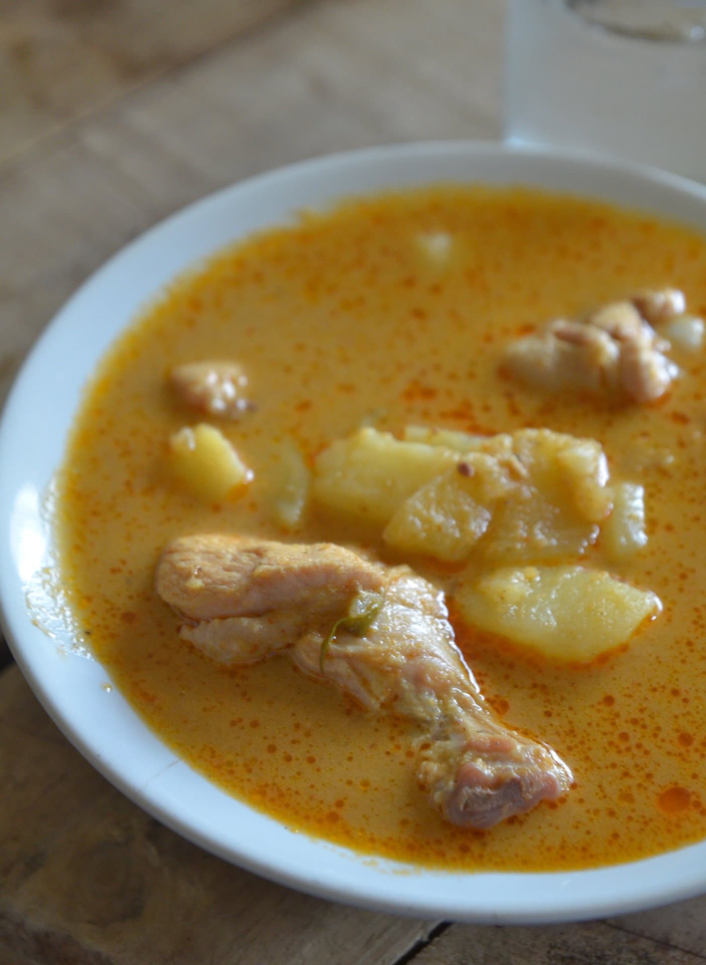 黄咖喱鸡 Gaeng Kari Gai 真实成品图