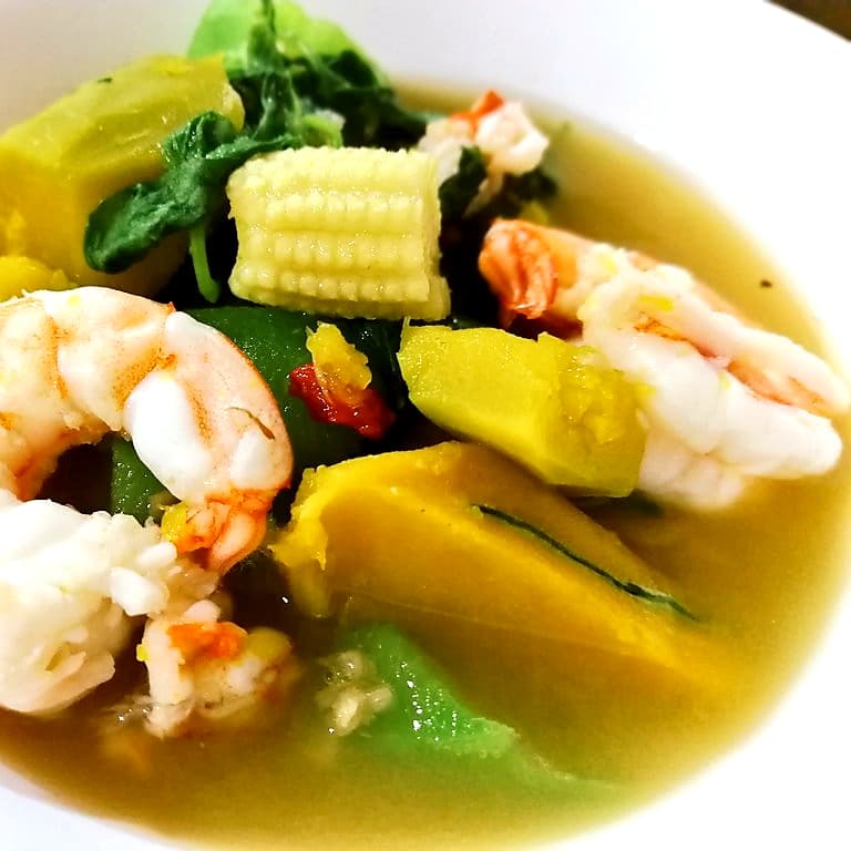 草本蔬菜汤咖喱 Gaeng Liang 真实成品图