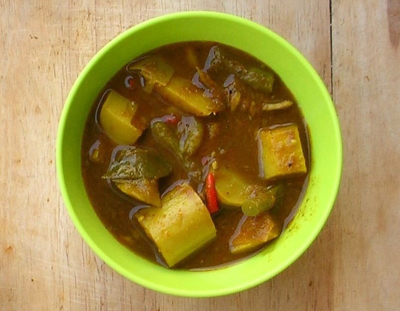 南部鱼肚咖喱 Gaeng Tai Pla 真实成品图