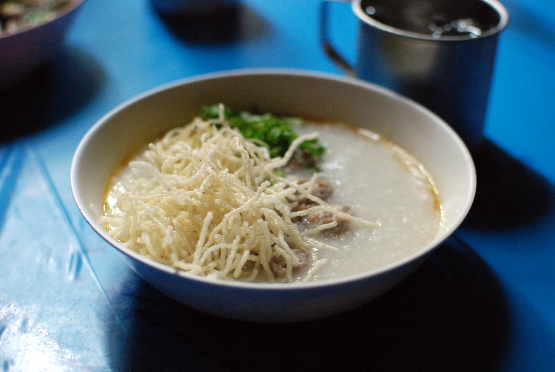 泰式猪肉粥 Jok Moo 真实成品图