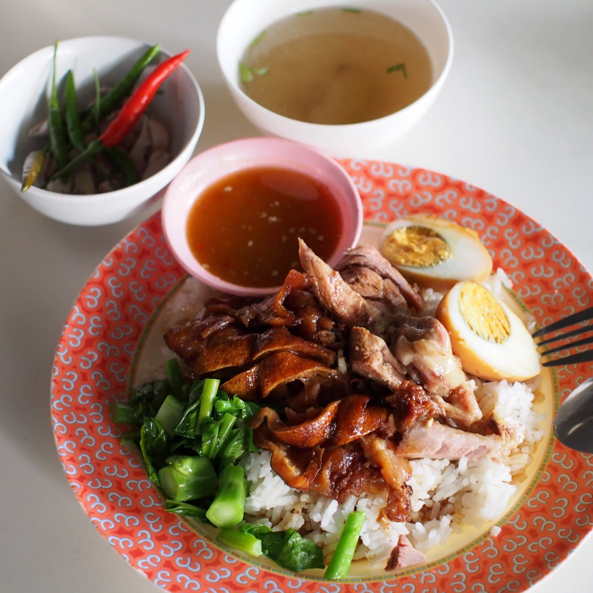 泰式猪脚饭 Khao Kha Moo 真实成品图