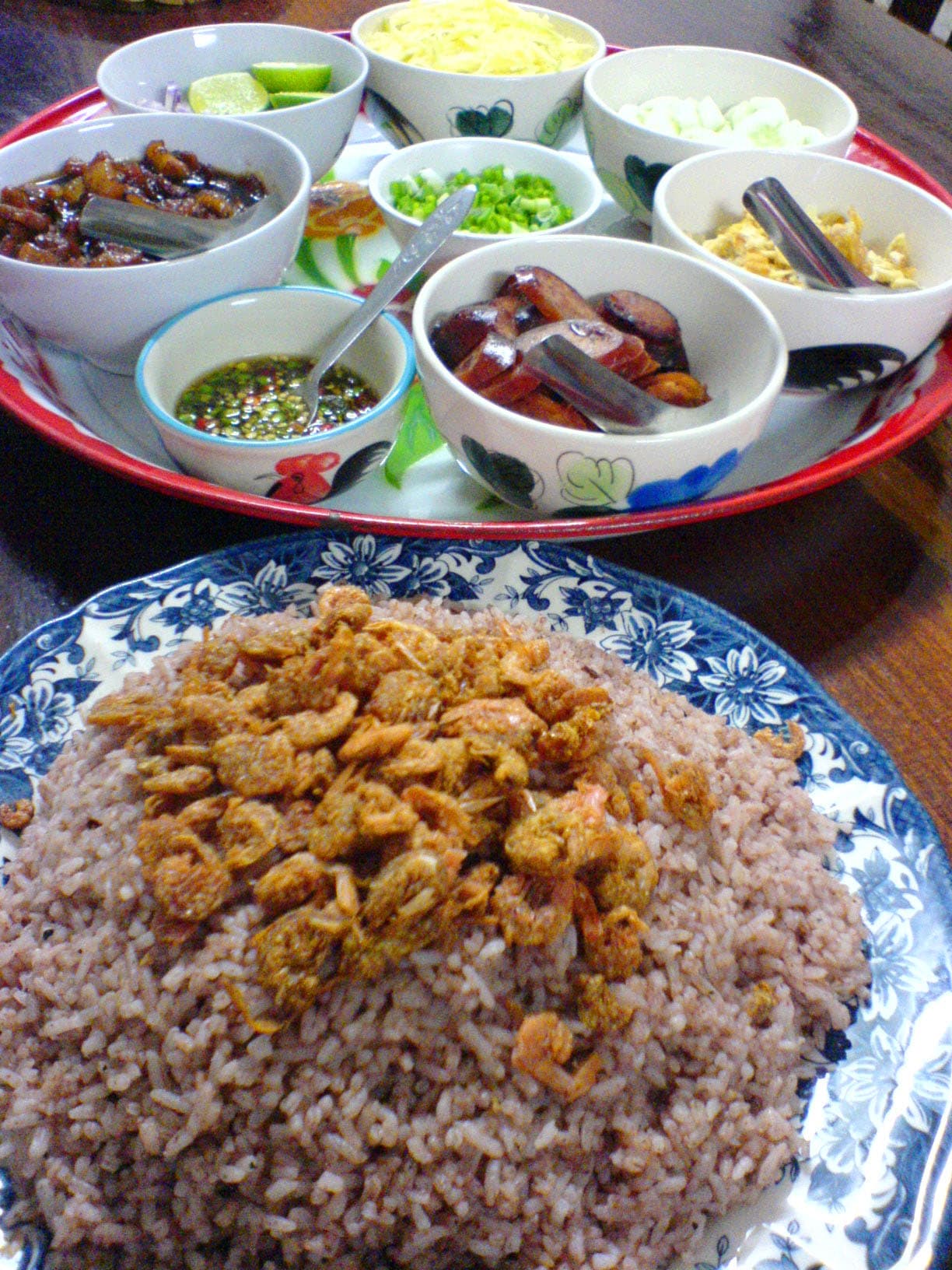 虾酱拌饭 Khao Kluk Kapi 真实成品图