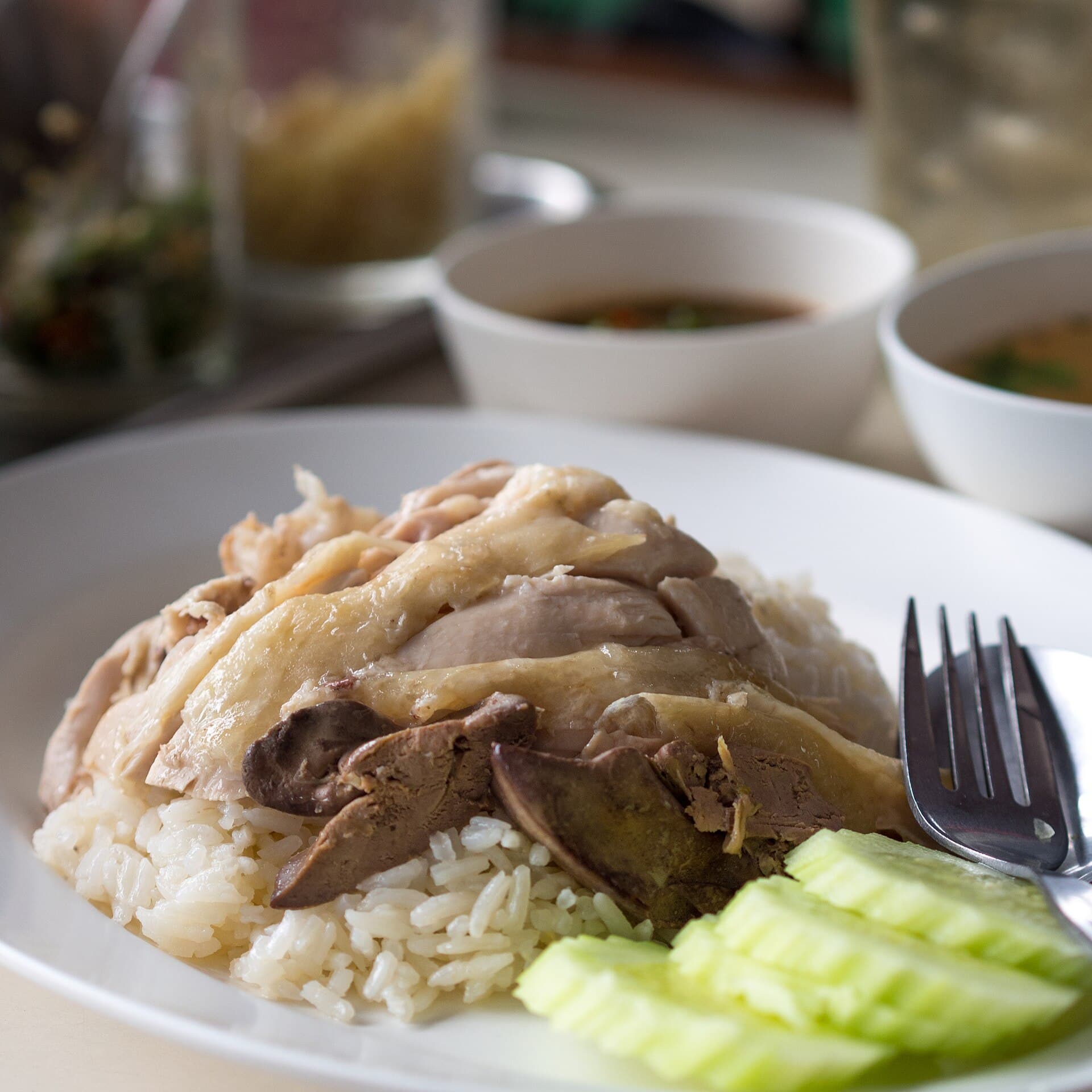 泰式海南鸡饭 Khao Man Gai 真实成品图