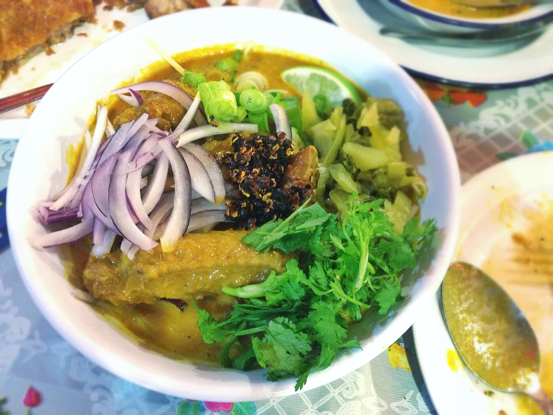 泰北咖喱鸡面 Khao Soi Gai 真实成品图