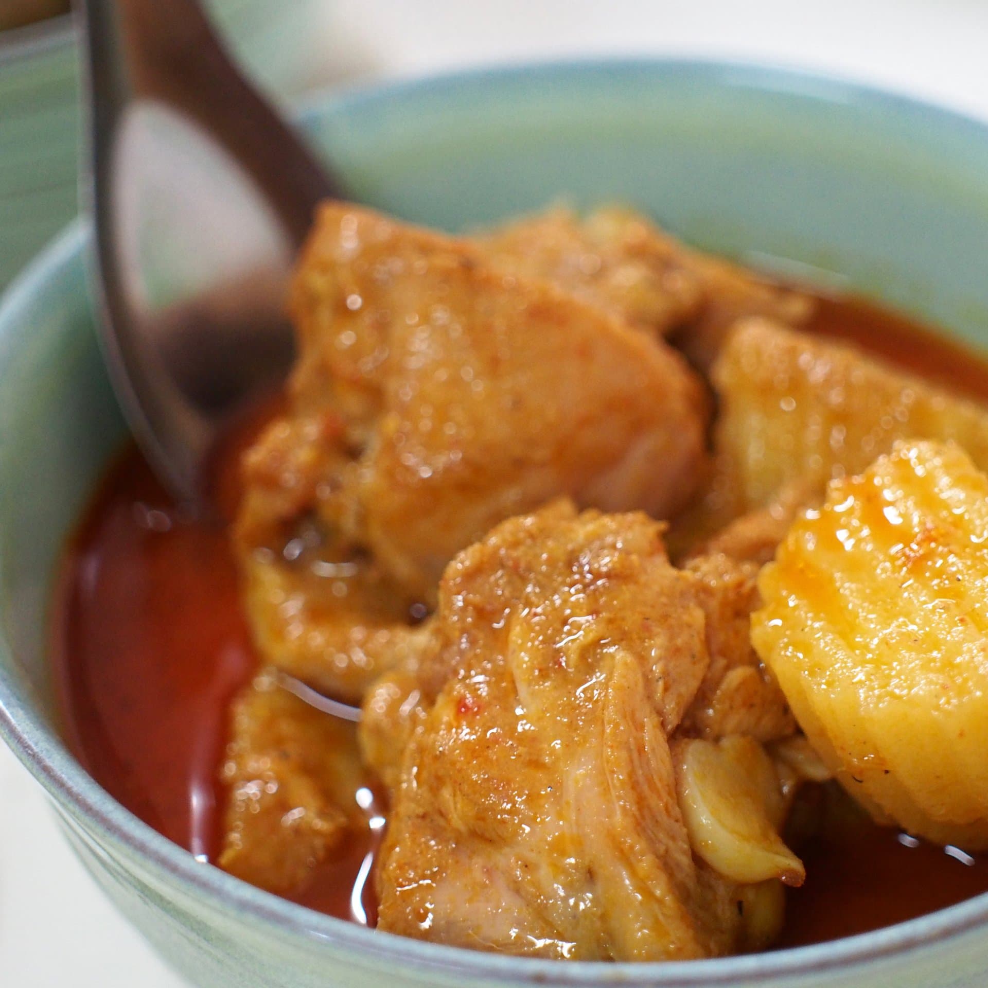 玛莎曼鸡肉咖喱 Massaman Gai 真实成品图