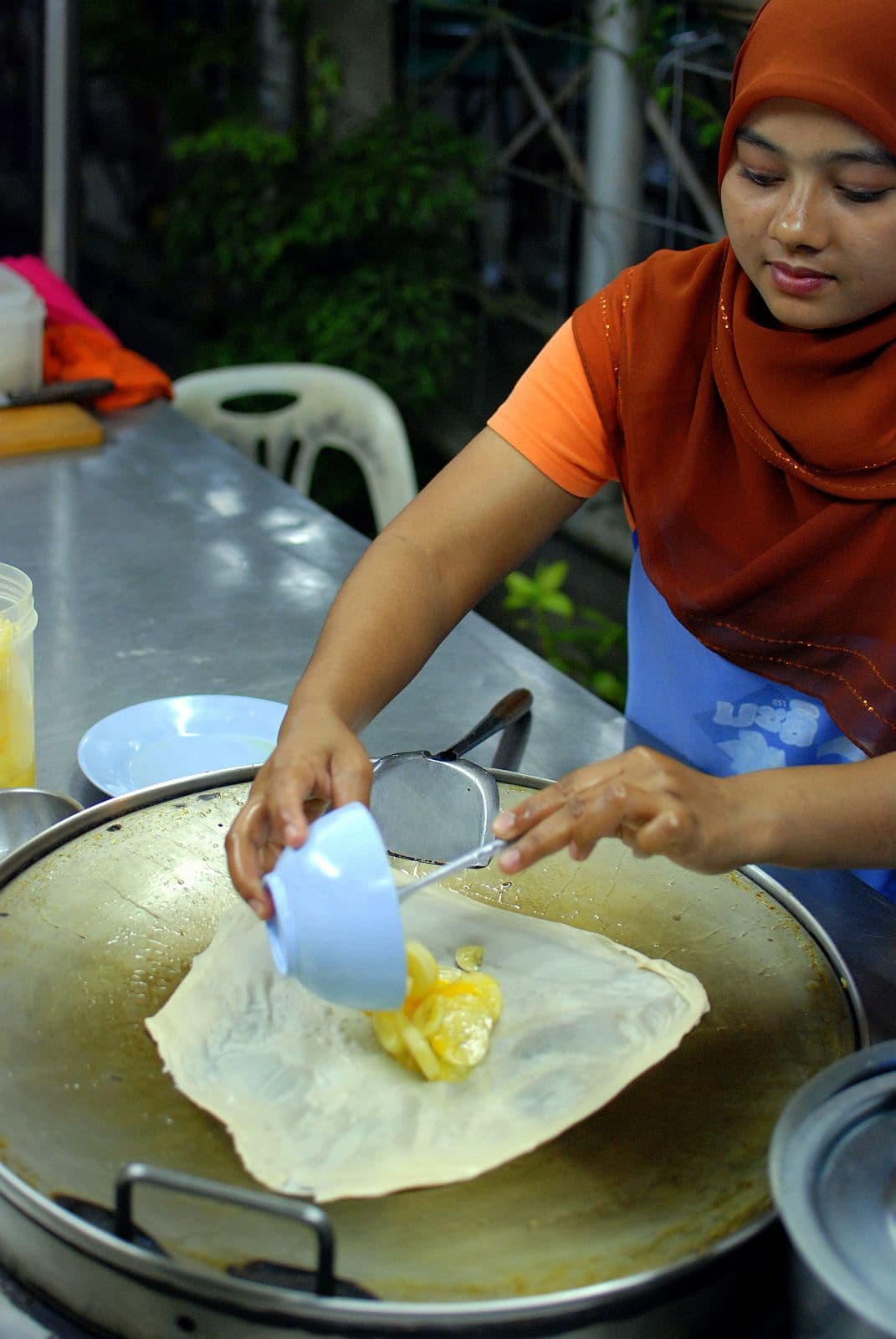 香蕉煎饼 Roti Gluay 真实成品图