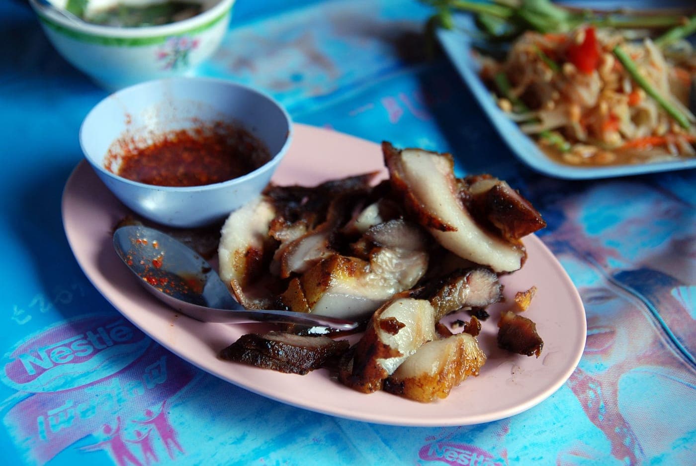 泰式青木瓜沙拉 Som Tam Thai 真实成品图