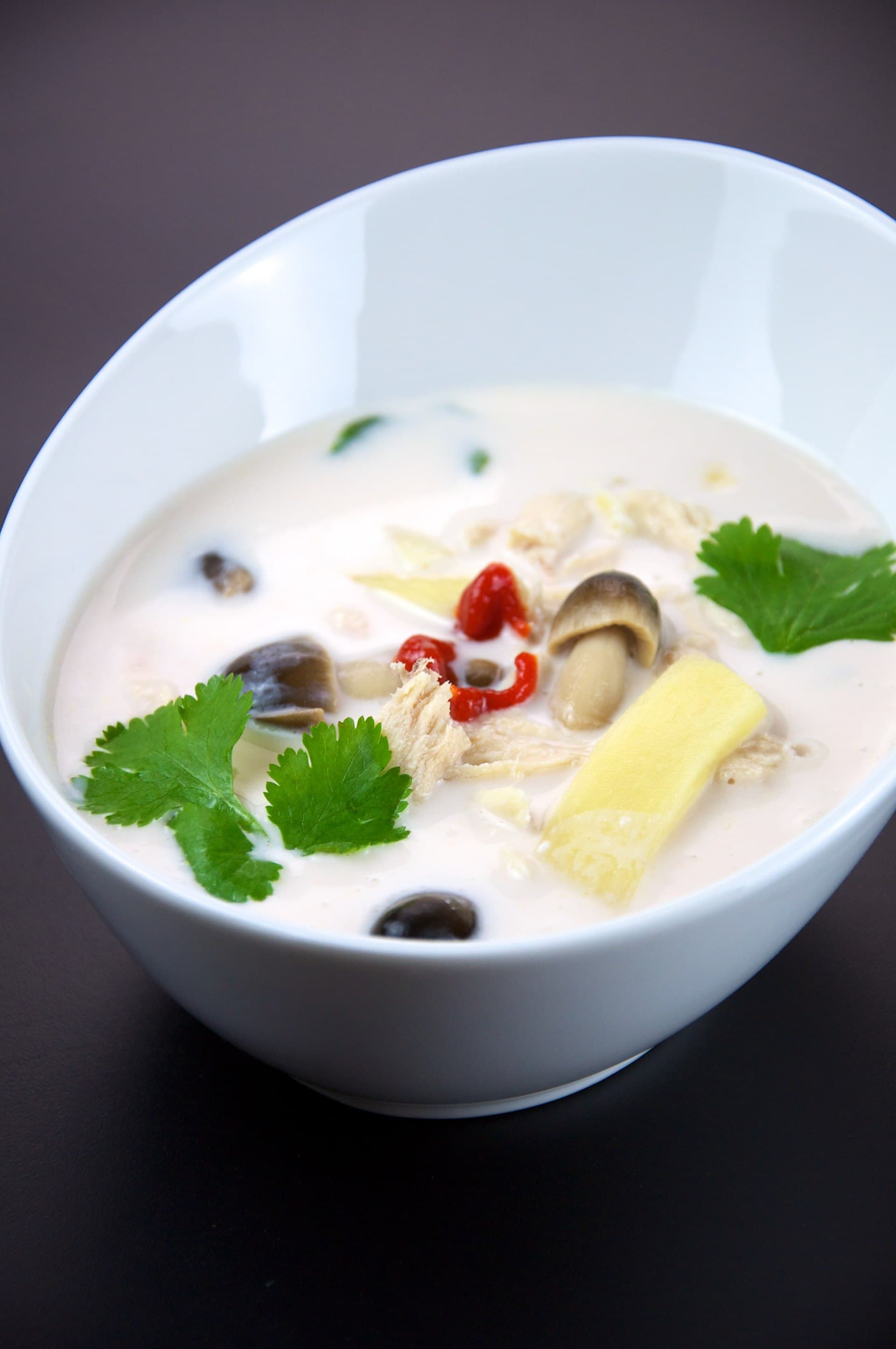 椰奶南姜鸡汤 Tom Kha Gai 真实成品图