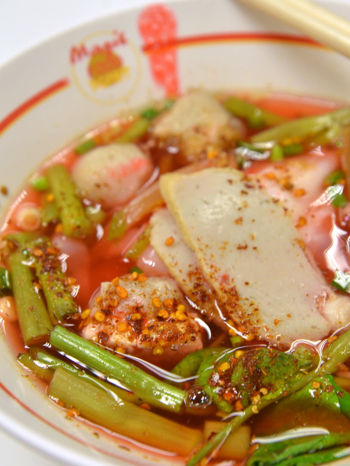 粉红腐乳海鲜粉 Yen Ta Fo 真实成品图