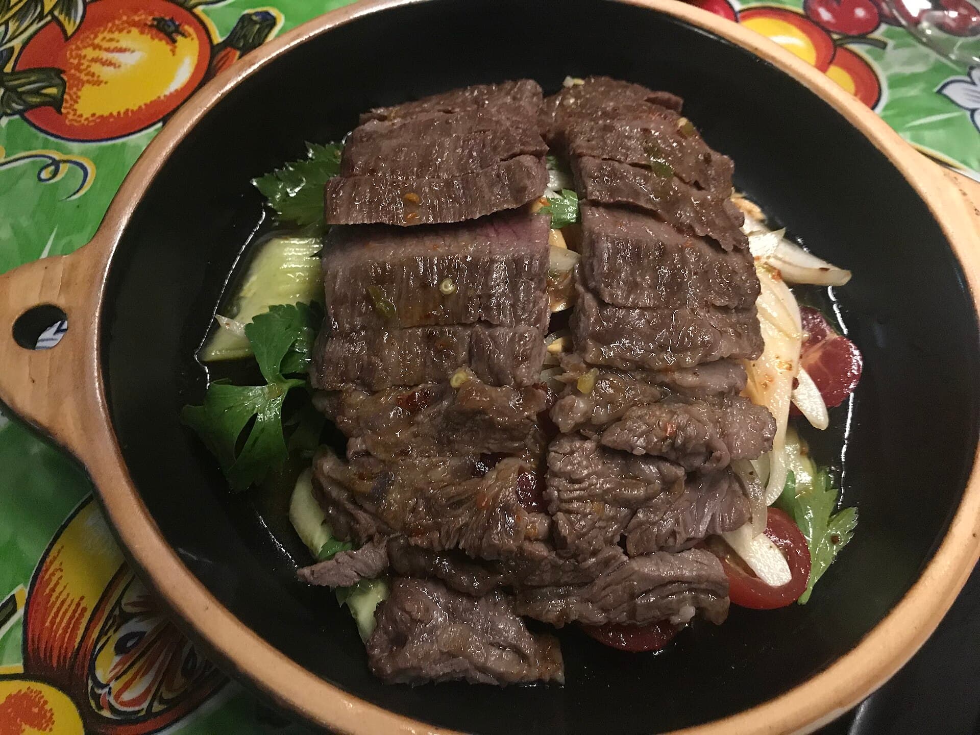 酸辣牛肉沙拉 Yum Nua 真实成品图
