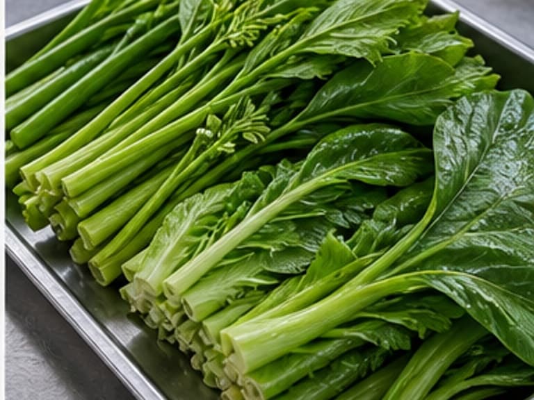 青菜AI 拟真教学图:真实食材照片:必须是 青菜 / green vegetables 本身,最好体现按净重称量,烹饪前单独备好。;不能用成品菜、插画或普通替代品。