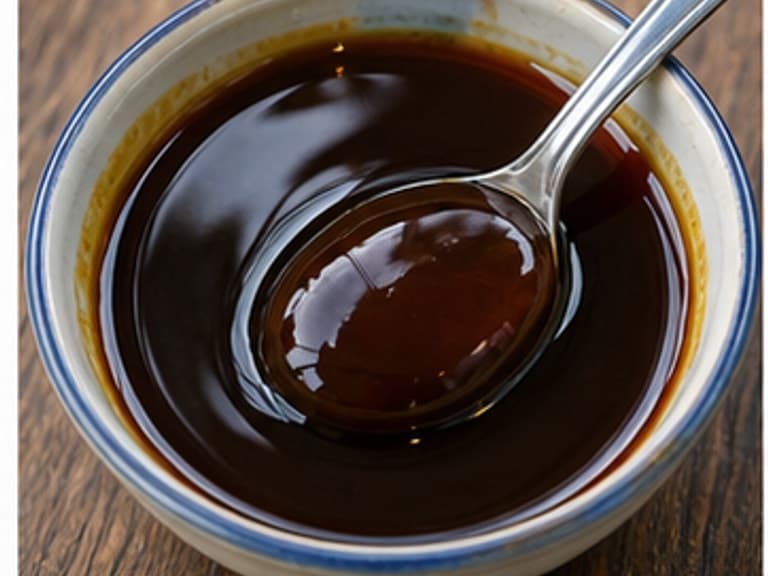 甜酱AI 拟真教学图:真实食材照片:必须是 甜酱 / sweet sauce 本身,最好体现按净重称量,烹饪前单独备好。;不能用成品菜、插画或普通替代品。