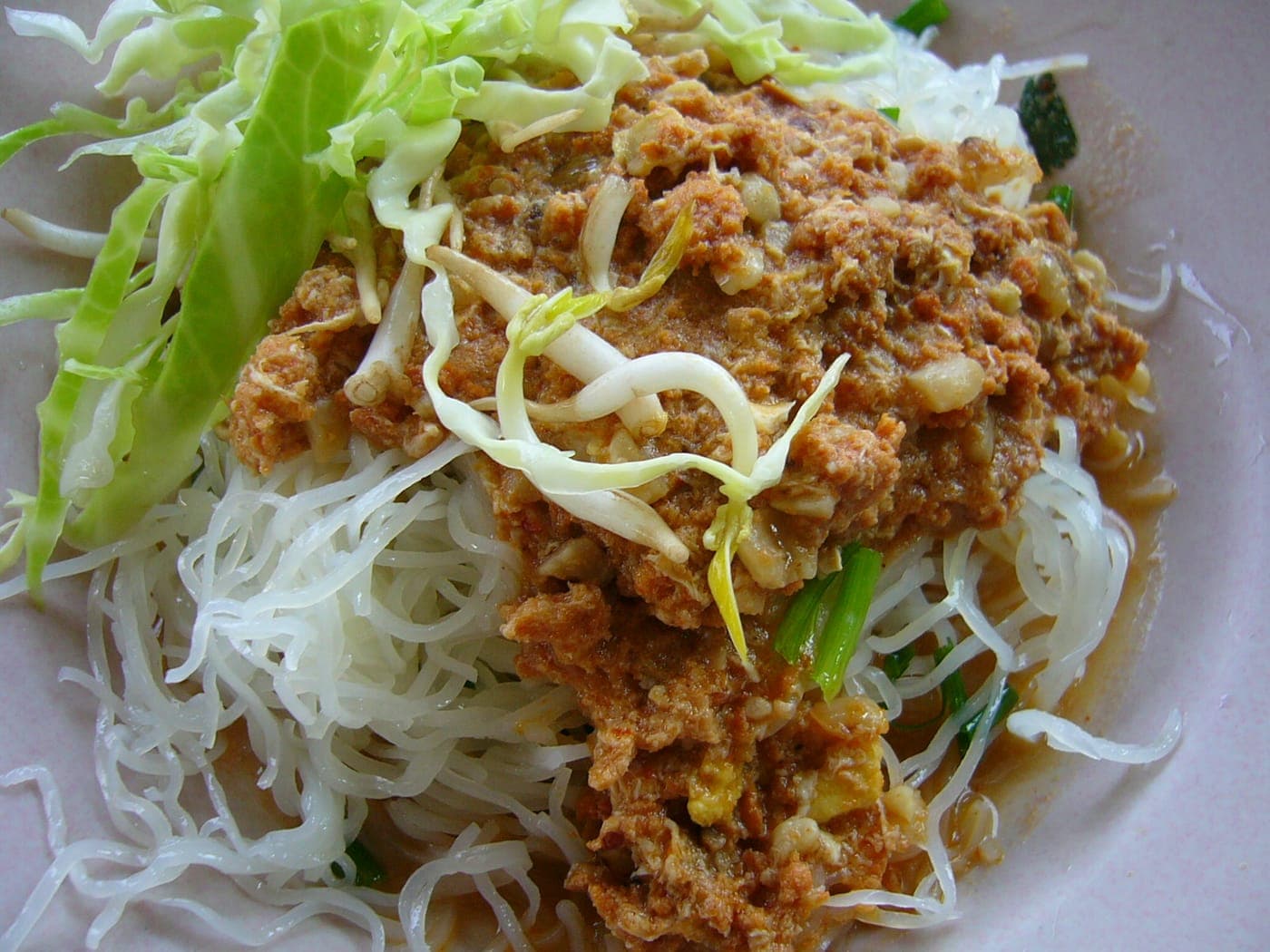 南部鱼肚咖喱米线 Khanom Jeen Kaeng Tai Pla 真实成品图