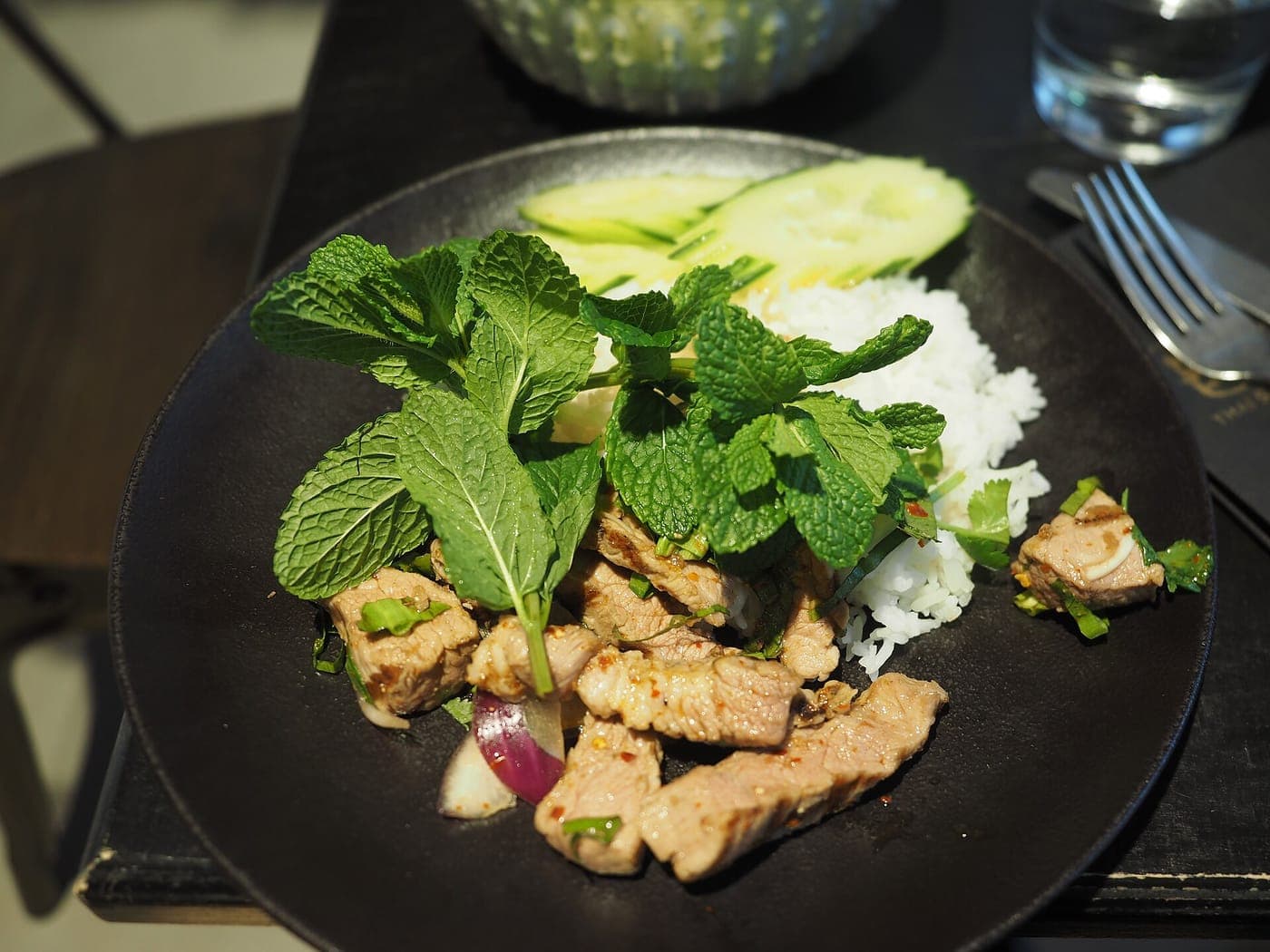 烤猪颈肉 Kor Moo Yang 真实成品图